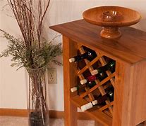 Image result for Dining Table with Wine Rack