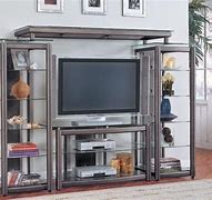 Image result for Metal and Glass TV Stand