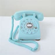 Image result for Light Blue Rotary Phone