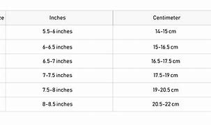 Image result for 8 Inch Wrist Size