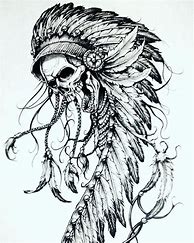 Image result for Indian Skull Art