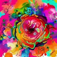 Image result for Easy Art Drawings Psychedelic Flowers