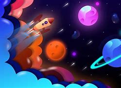 Image result for Cartoon Space Aesthetic