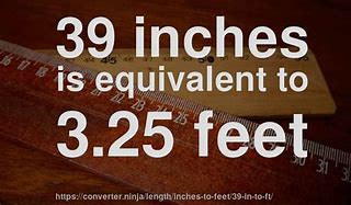 Image result for How Tall Is 39 Inches
