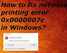 Image result for Network Printer Error