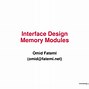 Image result for Memory Module Chart Design