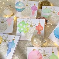 Image result for Handmade Watercolor Christmas Cards