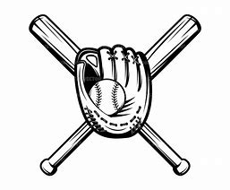 Image result for Baseball Bat and Glove SVG