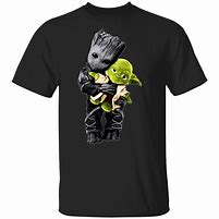 Image result for Baby Yoda Groot T-Shirt