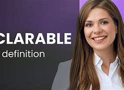 Image result for declarable
