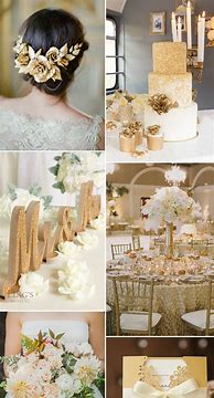 Image result for Gold and Quicksilver Wedding Colors