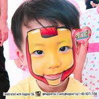 Image result for Iron Man Face Paint