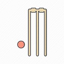 Image result for Cricket Stumps Outline