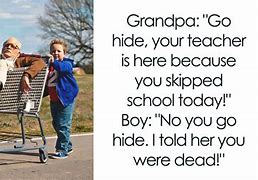 Image result for Cartoon Funny Grandpa Jokes