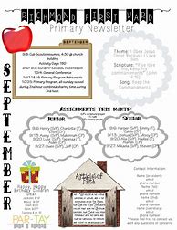 Image result for Sunday School Newsletter Template