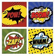 Image result for Pow and Boom Red and Yellow