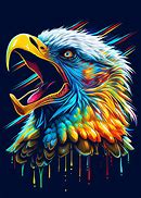 Image result for Eagle Perched Artwork