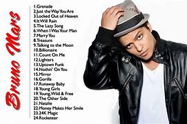 Image result for Bruno Mars Most Popular Songs