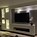 Image result for TV Wall Units Dark Wood