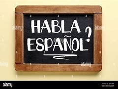 Image result for Habla Espanol On Chalkboard