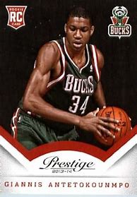 Image result for Giannis Antetokounmpo Rookie Card