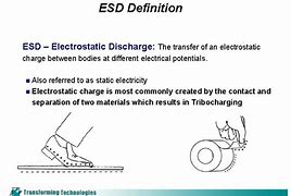 Image result for static discharge esd