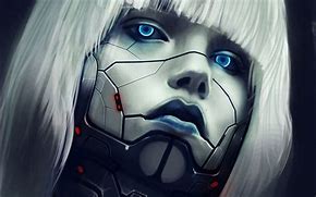 Image result for Cyborg Face Anime
