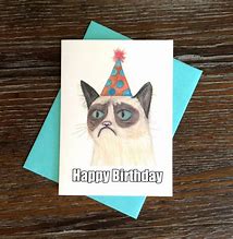 Image result for Grumpy Cat Birthdays Drawing