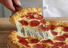 Image result for Pepperoni Pizza Slice Cheese Stretch