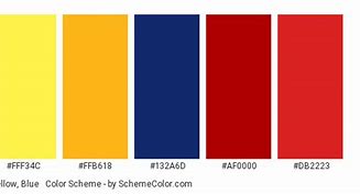 Image result for Blue Yellow Red Color Scheme
