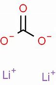 Image result for Lithium Carbonate Chemical Structure