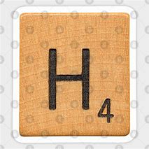 Image result for Red Letter H Scrabble Tiles