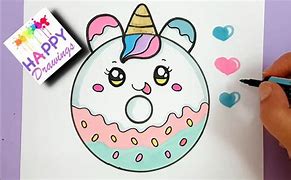 Image result for Unicorn Donut Drawing