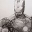 Image result for Iron Man Drawing Black and White