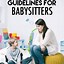 Image result for Babysitting Guide. Printable