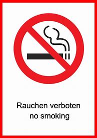 Image result for Rauchen Verboten Schild