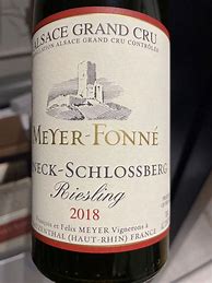 Image result for Meyer Fonne Riesling Wineck Schlossberg