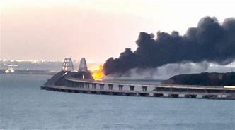 Image result for Kerch Strait Bridge Destroyed