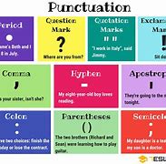 Image result for Punctuation Marks Sentences Examples