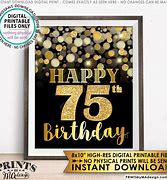Image result for 75 Birthday