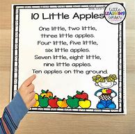Image result for Apple Poems for Preschoolers
