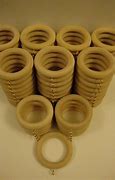 Image result for Unfinished Wood Curtain Clip Rings