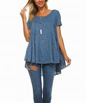Image result for Denim Tunic Top Plus Size