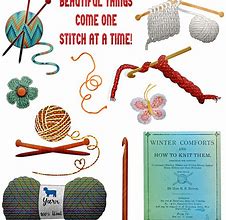 Image result for Types of Knitting Crochet