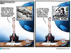 Image result for Political Cartoon About Second Amendment