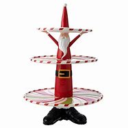 Image result for Two Tier Stand Red with Santa Belt