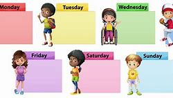 Image result for 7 Days of the Week Clip Art