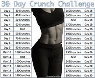 Image result for 30-Day Crunch Challenge for Beginners