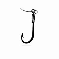 Image result for Fishing Hook with Cable Clip Art