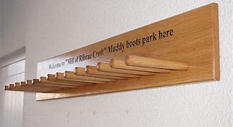 Image result for wood boots hanger